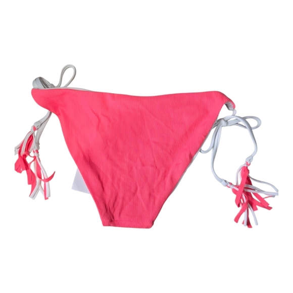 BECCA Coral Tassel Reversuble Bikini Bottom, Small - Picture 5 of 8